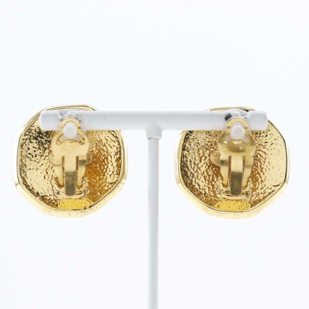 CHANEL Authentic Gold Logo Earrings - Picture 3 of 6